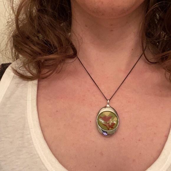 IMOOI Green and Red Necklace - Picture 3 of 6